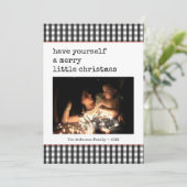 Moderne typemachine Prettig Kerstfeest Foto (Staand voorkant)