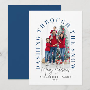 Moderne typografie 1 fotoblauw kerstfeest