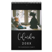 Moderne typografie 2021 familiefoto's kalender (Hoes)