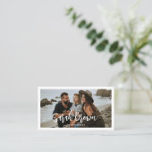 Moderne Typografie 3 Fotoboogfotograaf Visitekaartje (Staand voorkant)