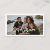 Moderne Typografie 3 Fotoboogfotograaf Visitekaartje (Voorkant)