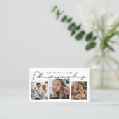 Moderne Typografie 3 Fotocollage fotograaf Visitekaartje (Staand voorkant)