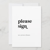 Moderne typografie 5x7" Alternatief gastenboek (Voorkant)