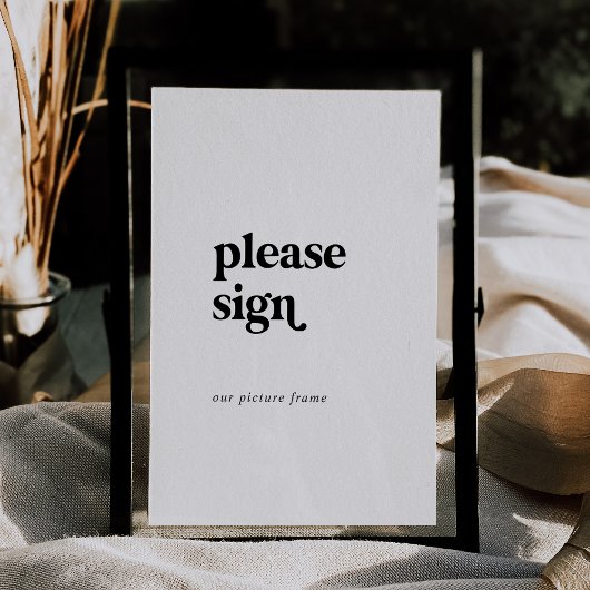 Moderne typografie 5x7" Alternatief gastenboek