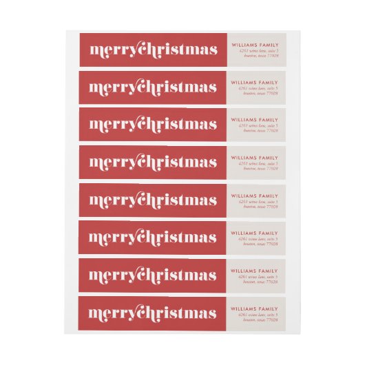 Moderne Typografie Aangepast kerstfeest (Vel)