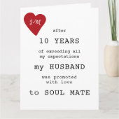 Moderne typografie aangepaste foto trouwdag kaart (Voorkant)