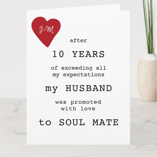 Moderne typografie aangepaste foto trouwdag kaart (Voorkant)