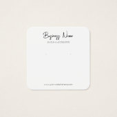 Moderne typografie Aangepaste foto-vierkant verdie Vierkante Visitekaartjes (Voorkant)