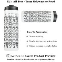 Moderne typografie aangepaste geheime boodschap ac