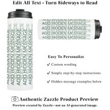 Moderne typografie aangepaste geheime boodschap GG
