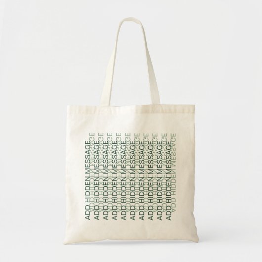 Moderne typografie Aangepaste geheime boodschap GG Tote Bag (Voorkant)