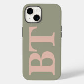 Moderne Typografie Aangepaste Initialen Monogram Case-Mate iPhone Case (Achterkant)
