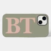 Moderne Typografie Aangepaste Initialen Monogram Case-Mate iPhone Case (Achterkant (horizontaal))