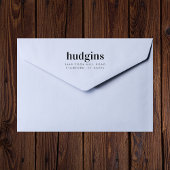 Moderne typografie Aangepaste naam retouradres Rubberstempel