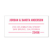 Moderne Typografie Aangepaste namen en retouradres Zelfinktende Stempel (Design)