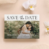 Moderne Typografie Aangepaste QR CODE Foto Bruilof Save The Date
