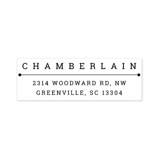 Moderne Typografie Aangepaste zelfinkingstempel Zelfinktende Stempel (Design)