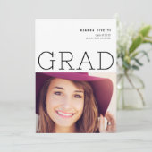 Moderne Typografie Aankondiging Afstuderen foto's (Staand voorkant)