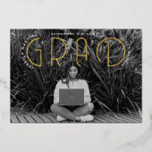 Moderne Typografie Aankondiging Afstuderen foto's (Voorkant)