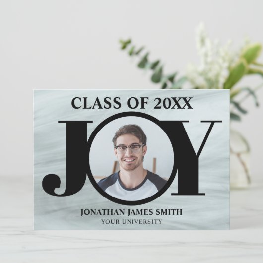 Moderne Typografie Aankondiging Afstuderen foto's (Staand voorkant)