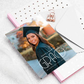 Moderne Typografie Aankondiging Afstuderen foto's