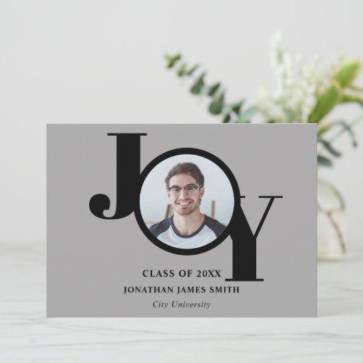 Moderne Typografie Aankondiging Afstuderen foto's (Staand voorkant)