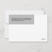 Moderne typografie afstudeer bedankkaart (Achterkant)