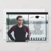 Moderne typografie, afstudeeraankondigingen aankondiging (Achterkant)