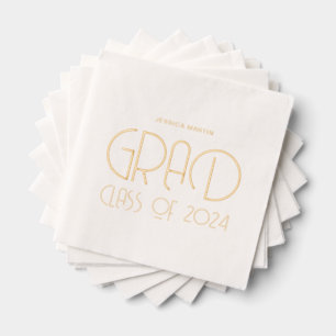 Moderne Typografie Afstudeerfeest servetten
