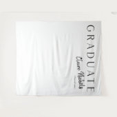 Moderne typografie afstudeerfoto achtergrond wandkleed (Voorkant (horizontaal))