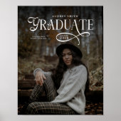 Moderne typografie Afstudeerfoto Afstuderen Poster (Voorkant)