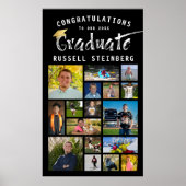 Moderne typografie Afstuderen 17 fotocollage Poster (Voorkant)