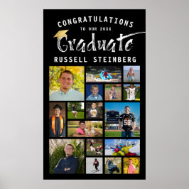 Moderne typografie Afstuderen 17 fotocollage Poster