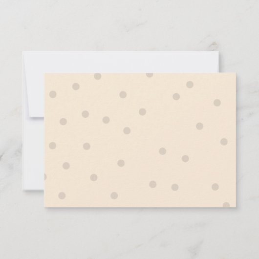 Moderne typografie-Baby shower Bedankkaart (Achterkant)