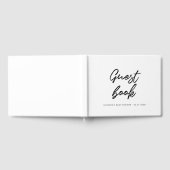 Moderne typografie Baby shower Gastenboek (Volledig)