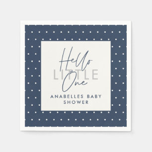 Moderne typografie baby shower hallo servet