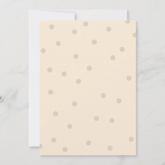 Moderne typografie-Baby shower Kaart (Achterkant)