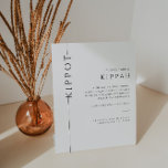 Moderne typografie Bar Mitzvah Kippah voetstuk tek Reclamebord Met Voetstuk<br><div class="desc">Mazel tov bij deze speciale gelegenheid! Maak de Bar Mitswa-ceremonie van je zoon speciaal met dit minimalistische voetstuk van Kippah met zwarte typografie. Dit bord geeft een definitie van een keppel en instructies voor gasten.</div>