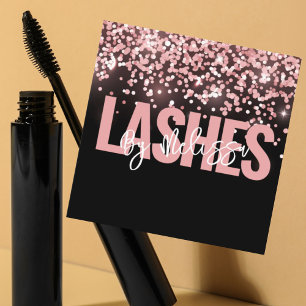 Moderne Typografie Beauty Make-up Artiest Lashes Vierkante Visitekaartje
