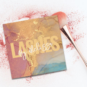 Moderne Typografie Beauty Make-up Artiest Lashes Vierkante Visitekaartje