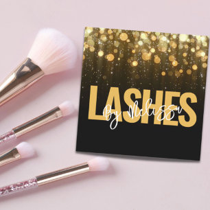 Moderne Typografie Beauty Make-up Artiest Lashes Vierkante Visitekaartje