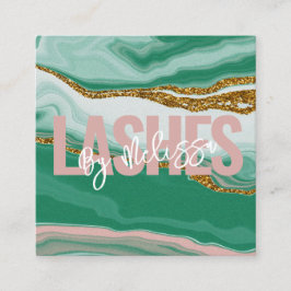 Moderne Typografie Beauty Make-up Artiest Lashes Vierkante Visitekaartje