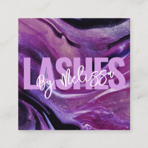 Moderne Typografie Beauty Make-up Artiest Lashes Vierkante Visitekaartje