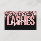 Moderne Typografie Beauty Make-up Artiest Lashes Visitekaartje (Voorkant)
