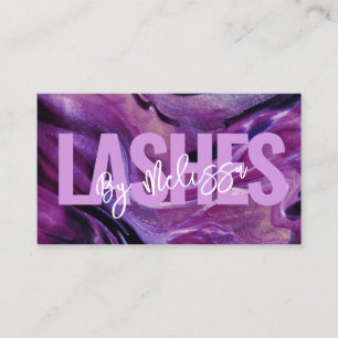 Moderne Typografie Beauty Make-up Artiest Lashes Visitekaartje
