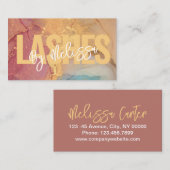 Moderne Typografie Beauty Make-up Artiest Lashes Visitekaartje (Voorkant / Achterkant)