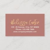 Moderne Typografie Beauty Make-up Artiest Lashes Visitekaartje (Achterkant)