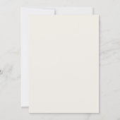 Moderne typografie Beige Elegante Trouw Kaart (Achterkant)