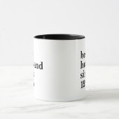 Moderne Typografie Best Husband Jubileum Coffee Mok (Midden)