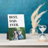 Moderne typografie Beste vader ooit Kinder foto Fotoplaat (Zijkant)